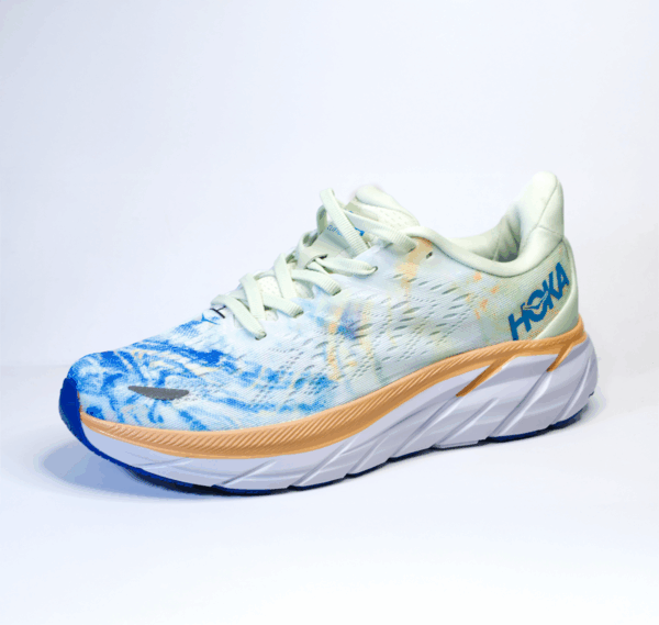 HOKA Clifton 8 vista lateral – tenis de running ultraligeros con amortiguación EVA
